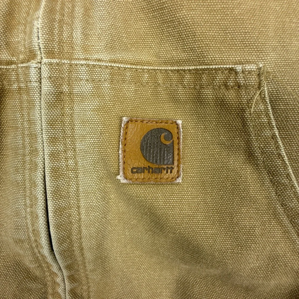 Carhartt Sandstone Active Jacket Thermal Lined Mens Small J25 CML Camel Brown